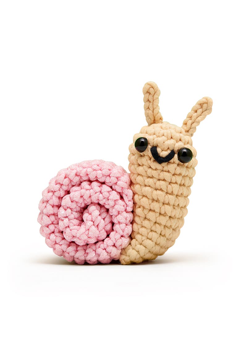 Snail Crochet Kit, Alternate, color, PINK