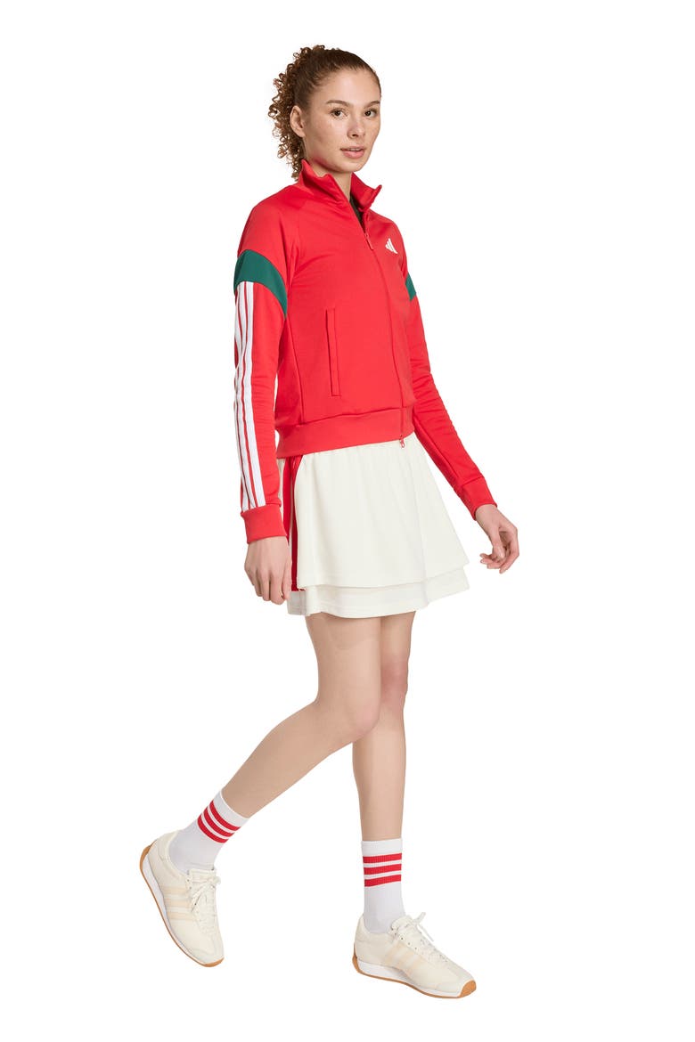House of Tiro Nations Track Jacket, Alternate, color, SCARLET/ DARK GREEN/ WHITE