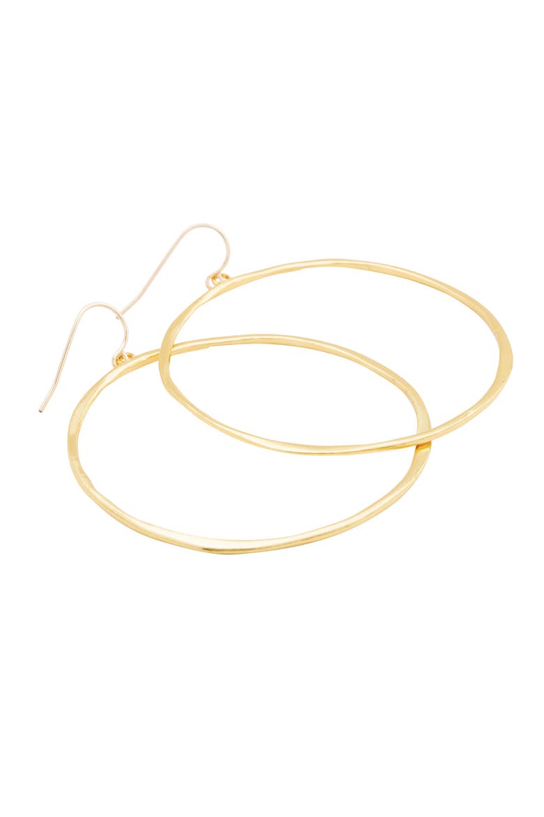 G Ring Hoops, Alternate, color, GOLD