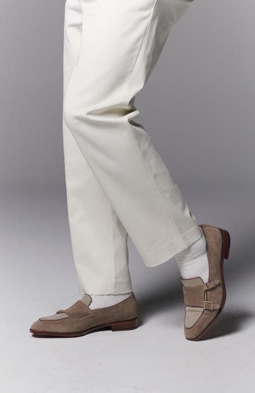 Anthony Veer Beaumont Double Monk Loafer In Brown