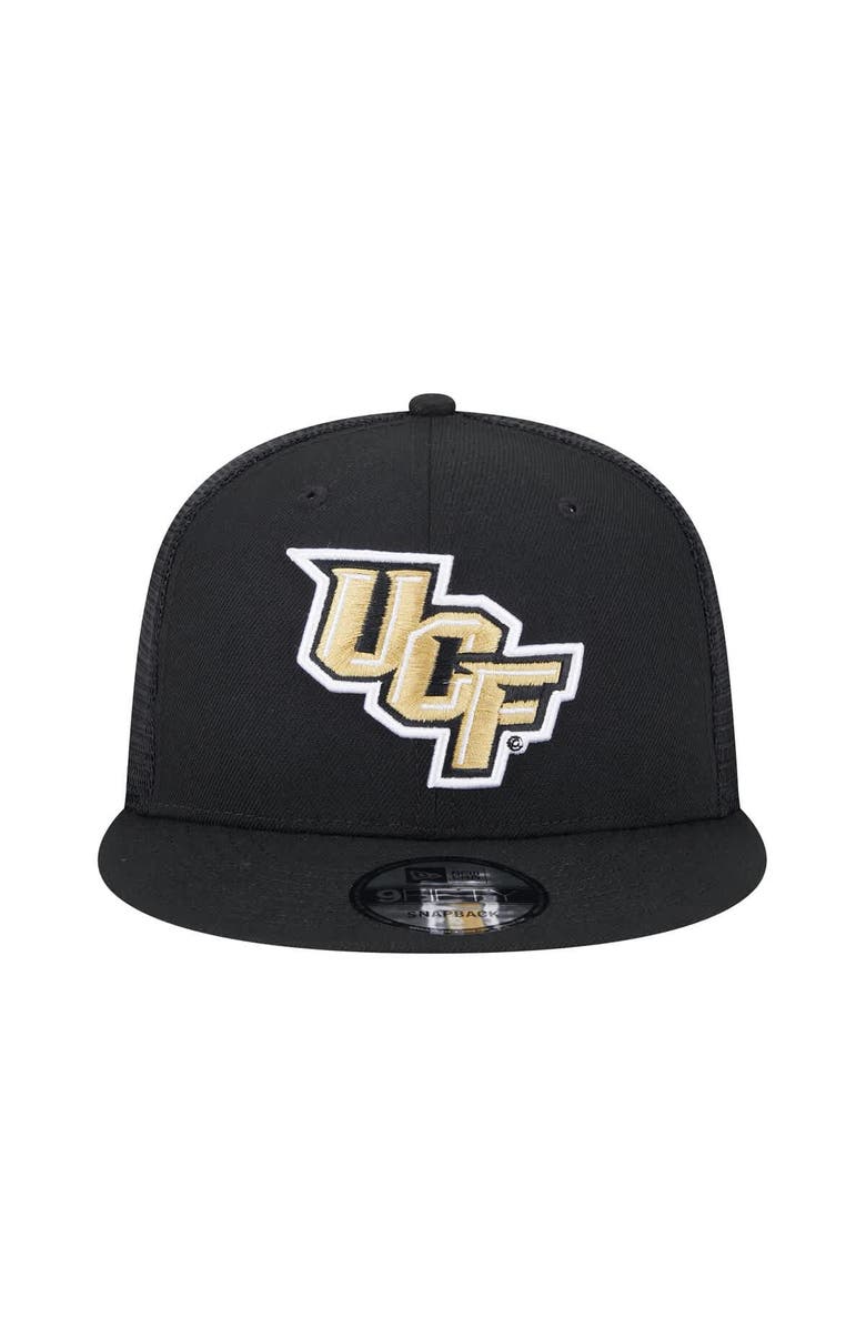New Era Men's New Era Black UCF Knights Trucker 9FIFTY Snapback Hat, Alternate, color, Black