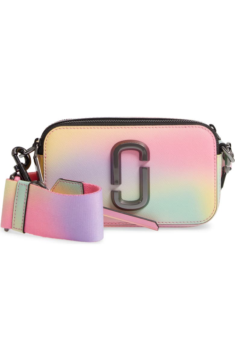 Marc Jacobs THE MARC JACOBS Snapshot Airbrushed Leather Crossbody Bag, Main, color,