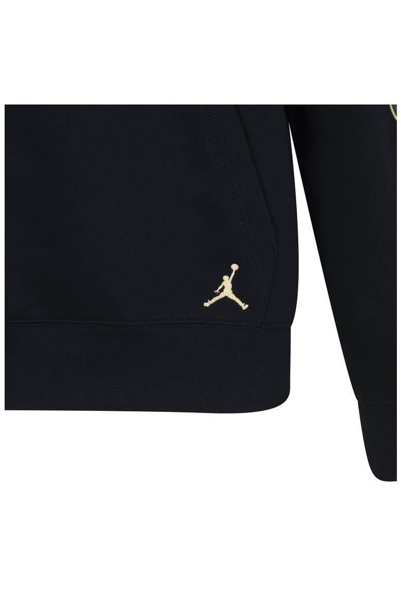 Kids' See Me Shine Hoodie, Alternate, color, BLACK