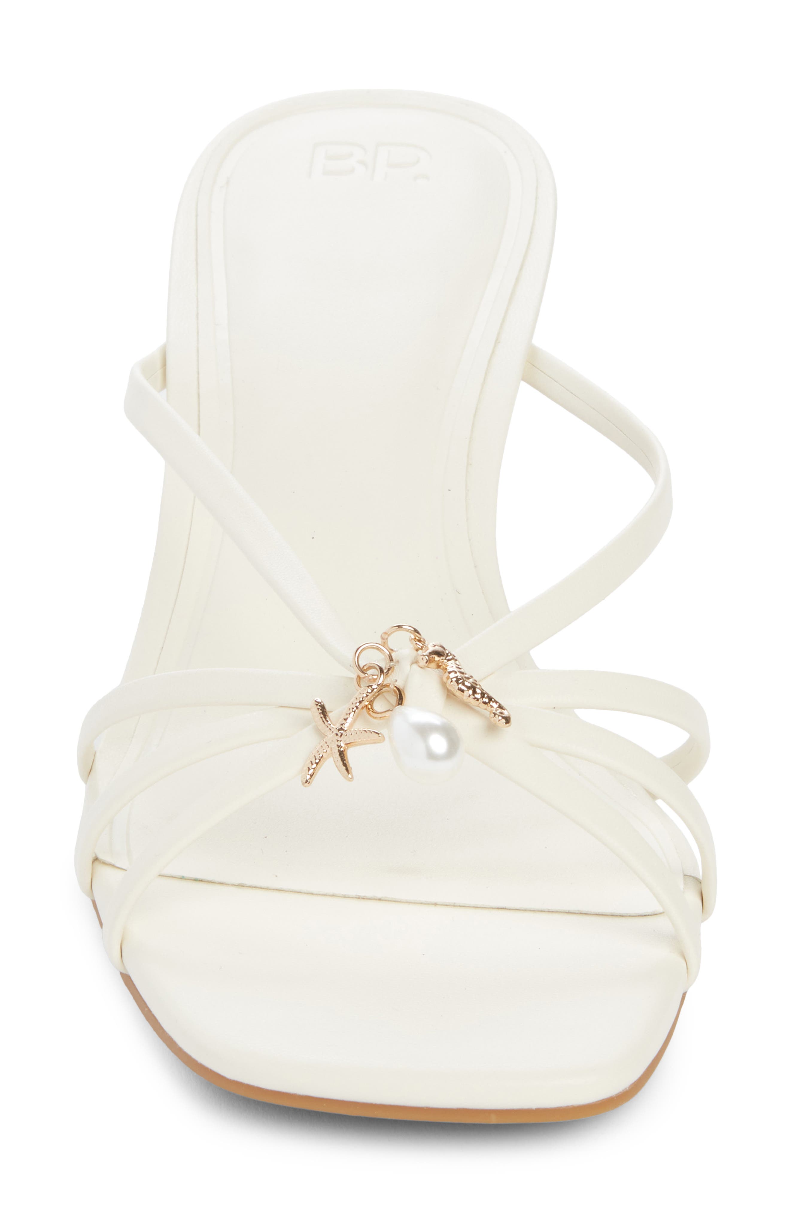 BP. Bliss Kitten Heel Slide Sandal, Alternate, color, White Blanc