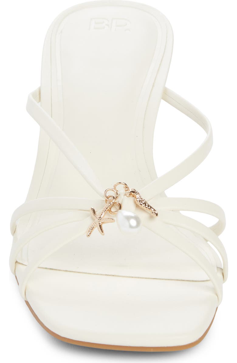 BP. Bliss Kitten Heel Slide Sandal, Alternate, color, White Blanc