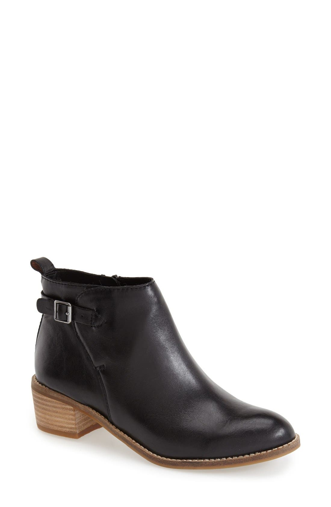 Lucky 'Harpiee' Bootie, Main, color, BLACK LEATHER