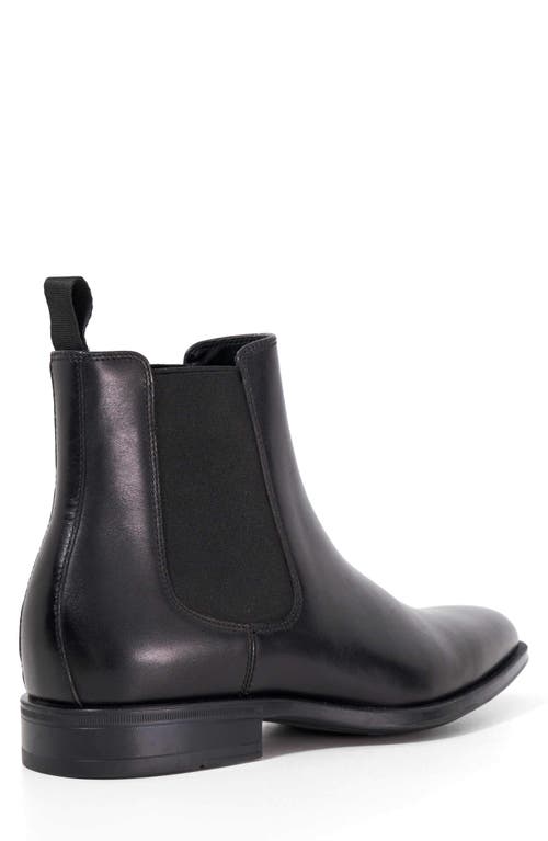 Dune London Matchin Plain Toe Chelsea Boot In Black
