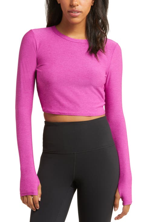 Featherweight Sunrise Long Sleeve Crop T-Shirt