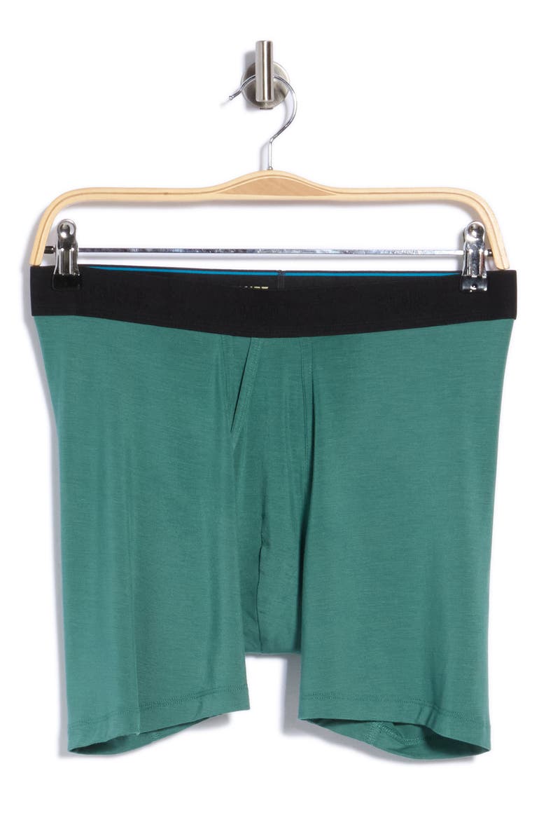 Stretch Cotton Boxer Briefs, Main, color, TEAL