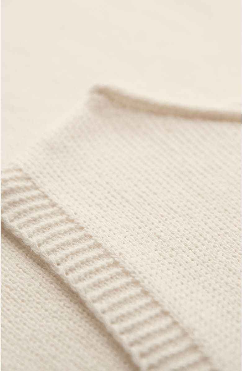 Celtic & Co. Sleeveless Knitted Vest Top, Alternate, color, Ecru