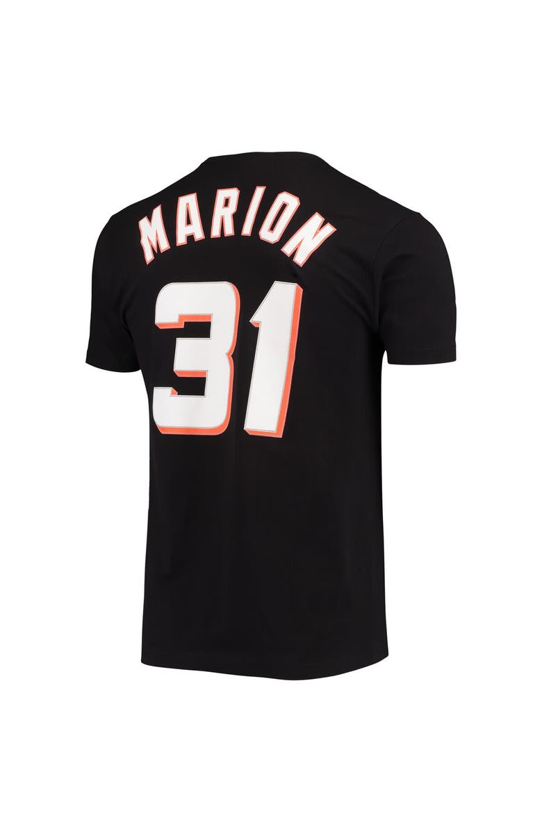 Mitchell & Ness Men's Mitchell & Ness Shawn Marion Black Phoenix Suns Hardwood Classics Stitch Name & Number T-Shirt, Alternate, color,