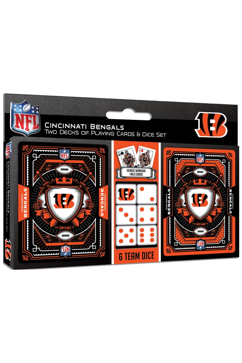 Cincinnati Bengals Playing Cards & Dice, Main, color, Multicolor