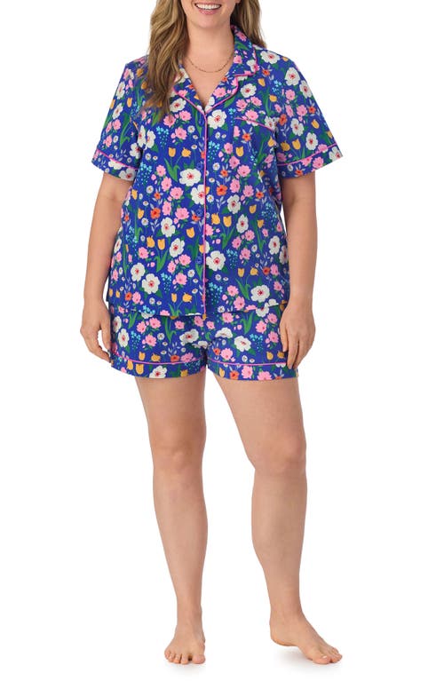 Bedhead Pajamas Print Stretch Organic Cotton Jersey Short Pajamas In Flower Market