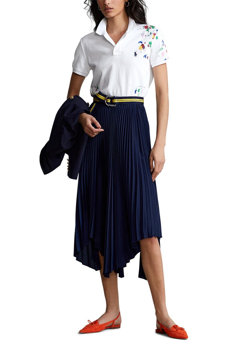 Polo Ralph Lauren Classic Fit Paint Splatter Cotton Polo, Alternate, color,