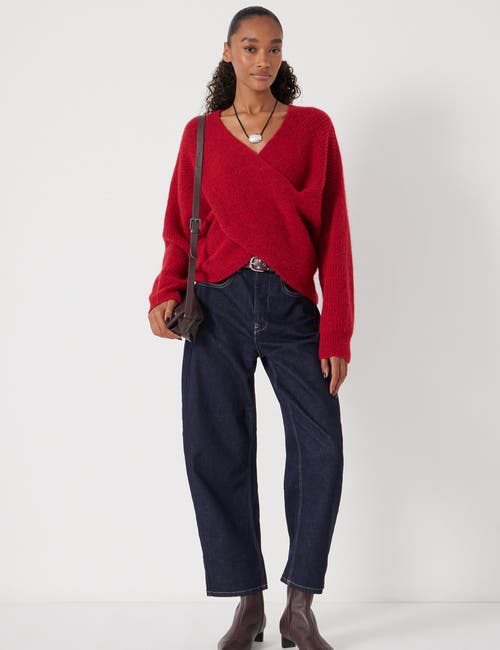 Hush Betty Wool Blend Sweater In Red