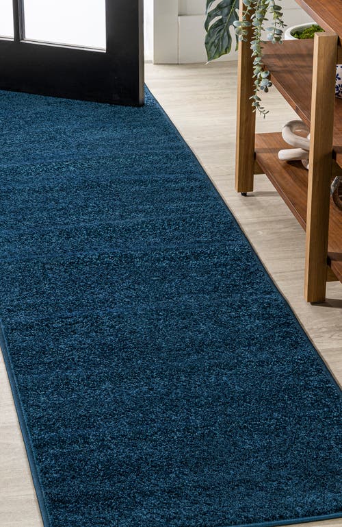 Jonathan Y Haze Solid Low-pile Area Rug In Blue