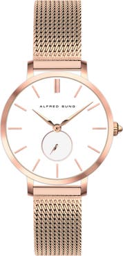 Alfred Sung Serentiy Stainless Steel Bracelet Watch, 33mm
