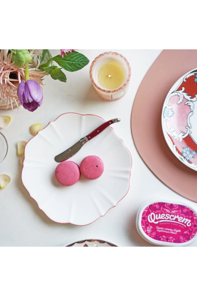 Amelie Salad Plate, Alternate, color, Roseate