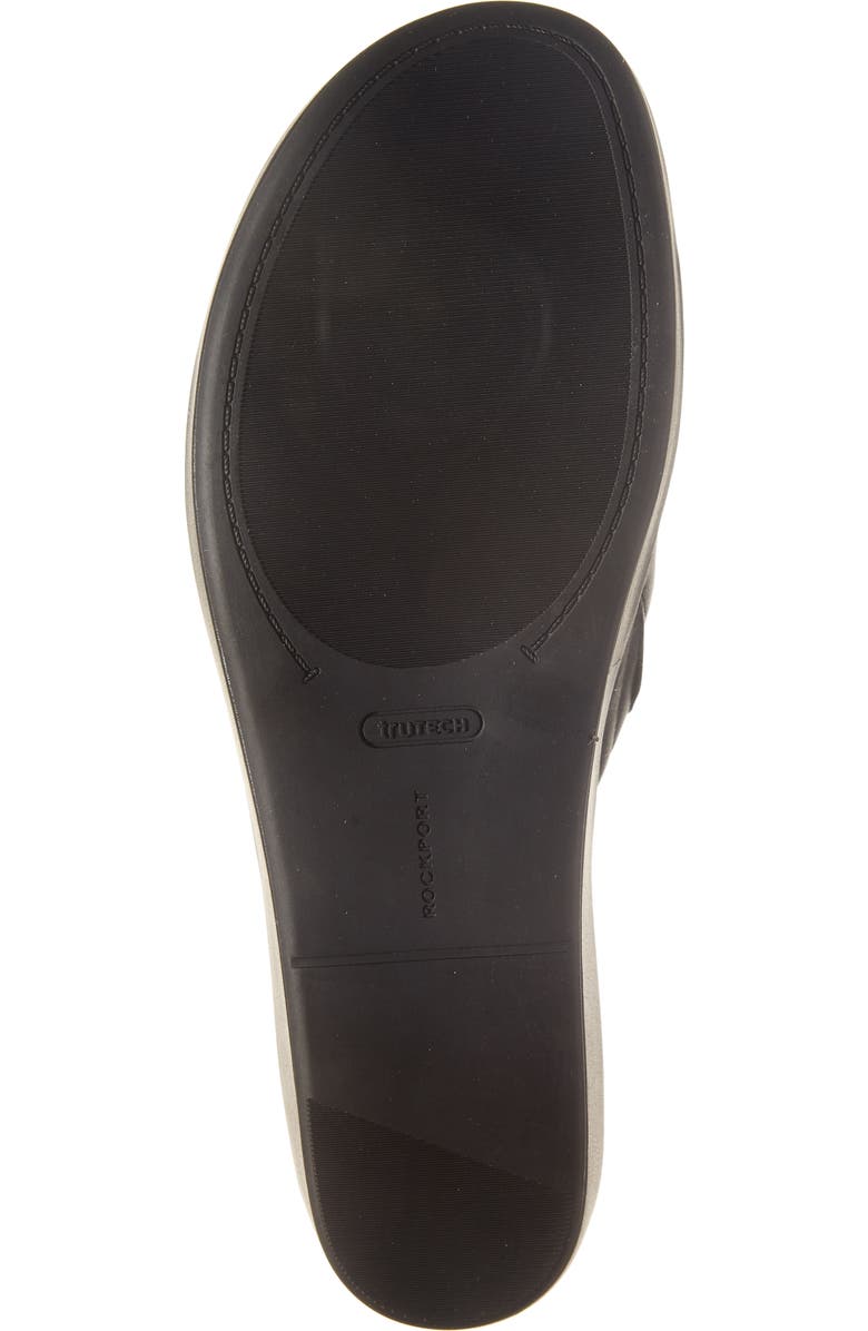 Rockport Aubriella Wedge Sandal, Alternate, color, Black Leather