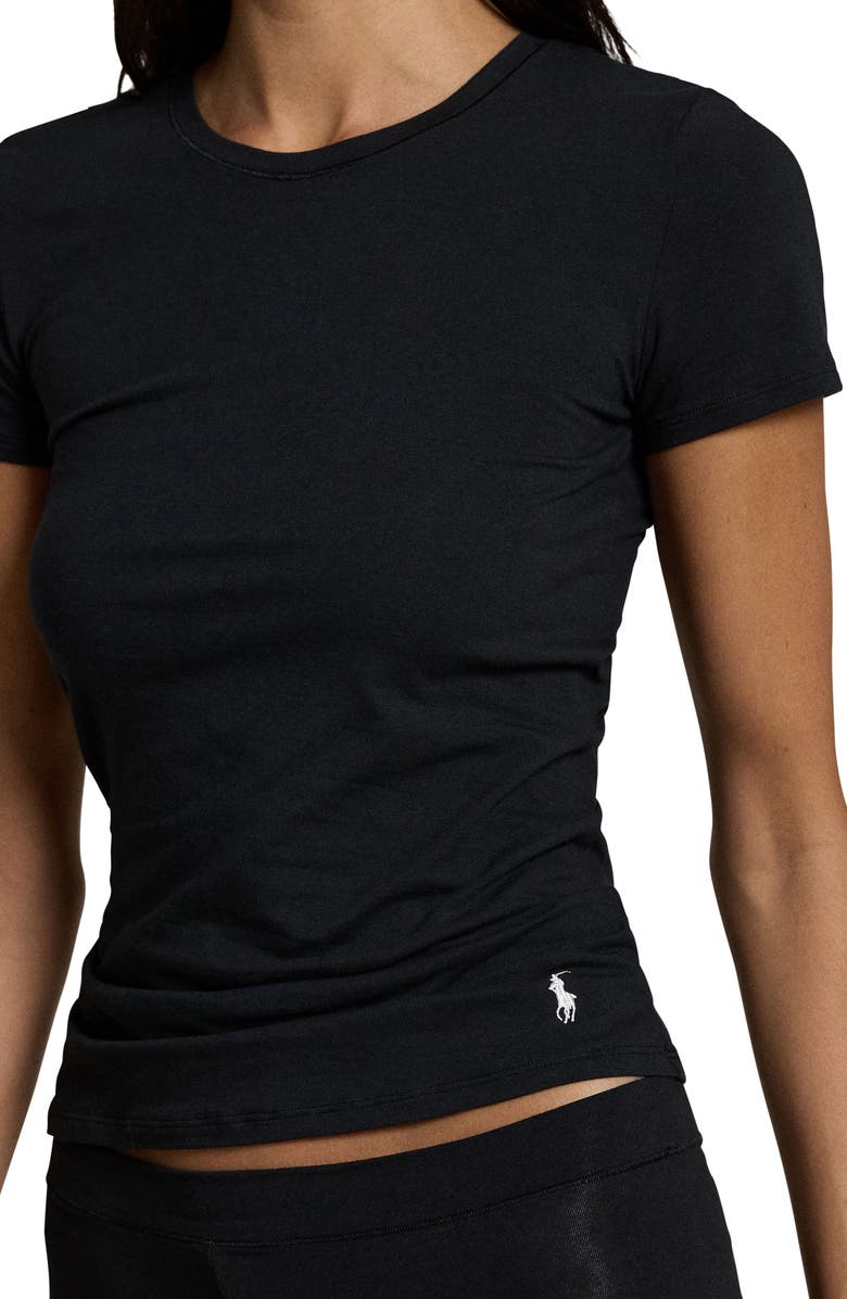 Polo Ralph Lauren Stretch Cotton T-Shirt, Alternate, color, Onyx