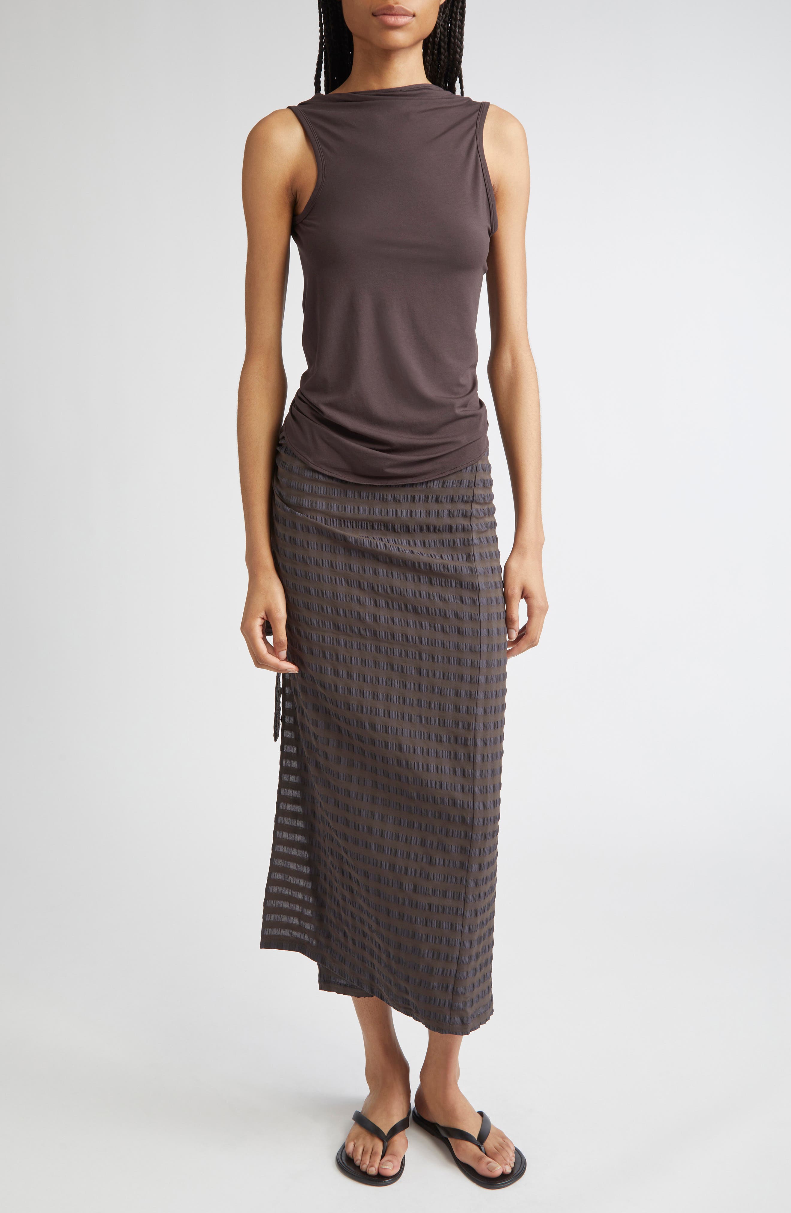 Duli Asymmetrical Sleeveless Top - image 2