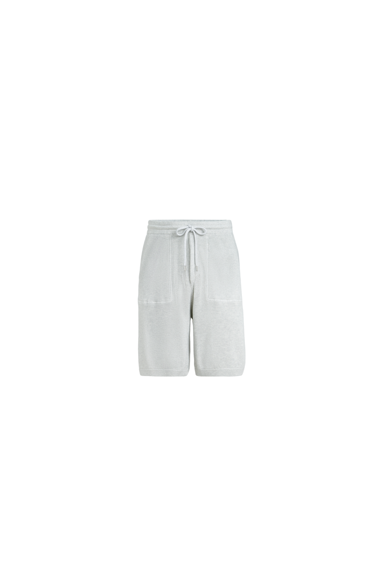 Knitted Bermuda shorts, Alternate, color, Fog