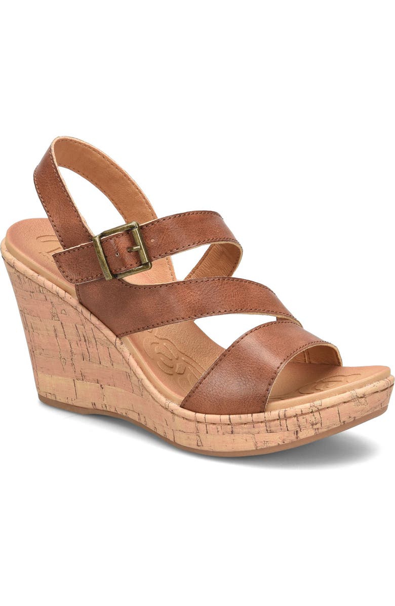 B O C BY BØRN Schirra Cork Wedge Sandal, Main, color, Tan