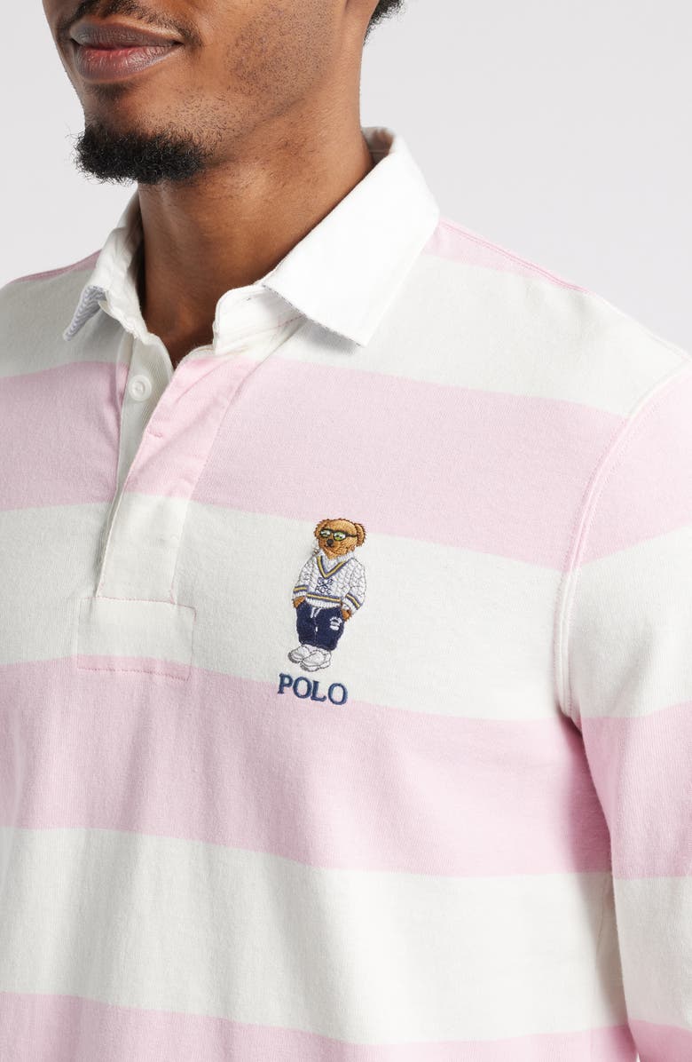 Polo Ralph Lauren Classic Fit Stripe Long Sleeve Rugby Shirt, Alternate, color,