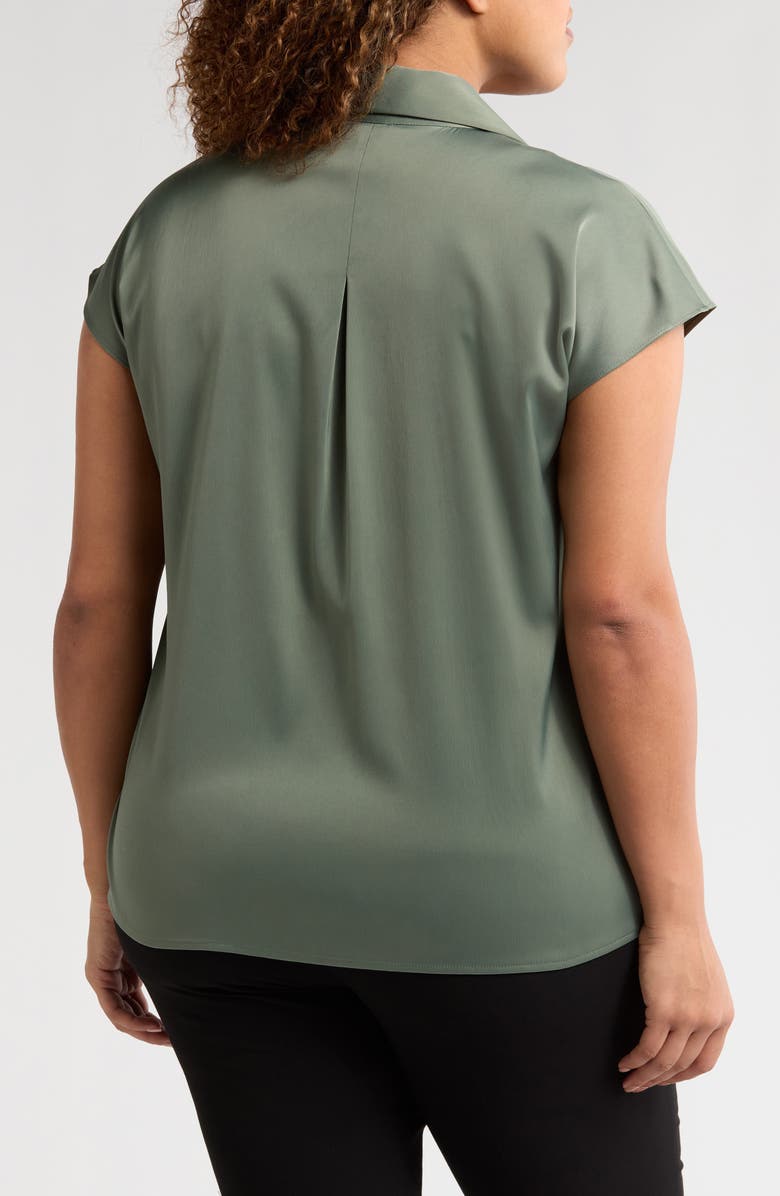 Anne Klein Button-Up Top, Alternate, color, 