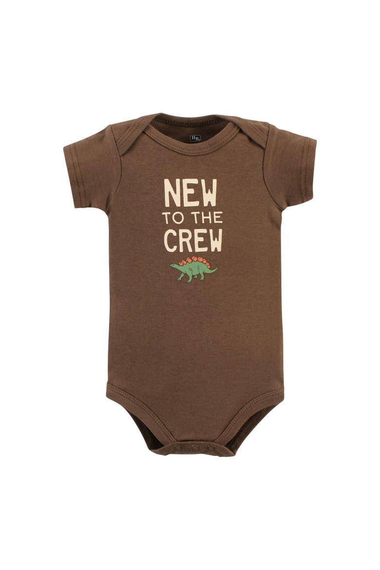 Five-Piece Set of Cotton Infant All-in-One Bodysuits, Alternate, color, Dinosaur Adventures 5-Pack
