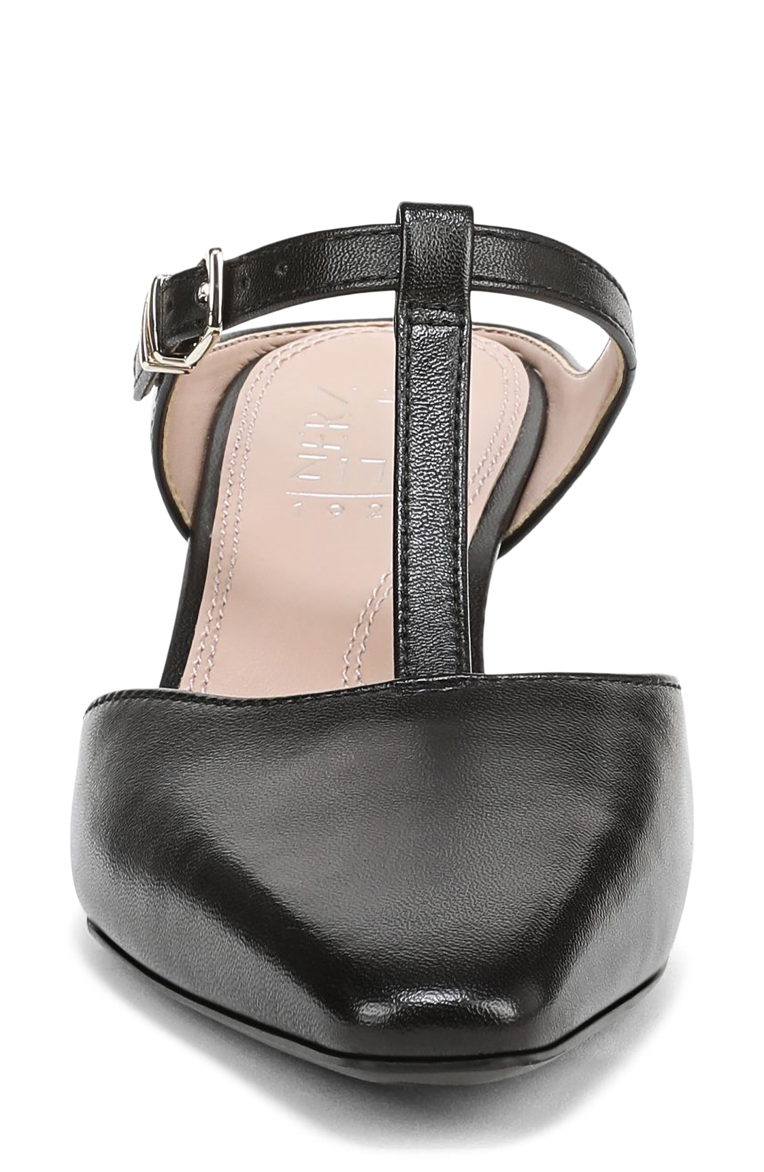 Naturalizer Gem T-Strap Kitten Heel Mule, Alternate, color, Black