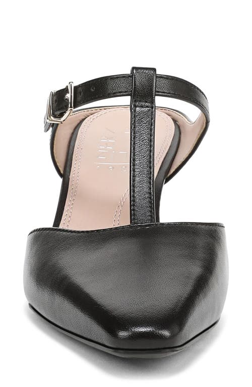 Naturalizer Gem T-strap Kitten Heel Mule In Black