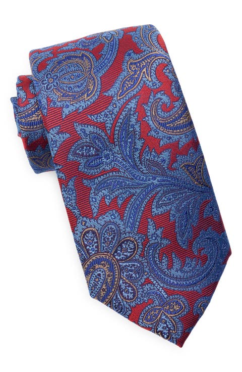 Culpeper Twill Paisley Silk Blend Tie