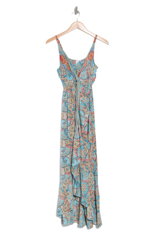 La Fiorentina Emma Paisley Maxi Dress In Blue