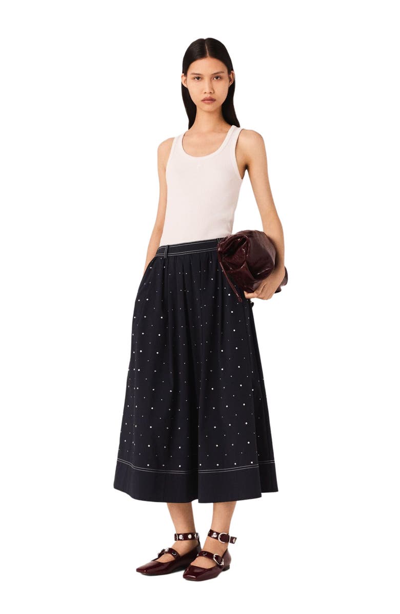 maje Rib knit tank top, Main, color, 