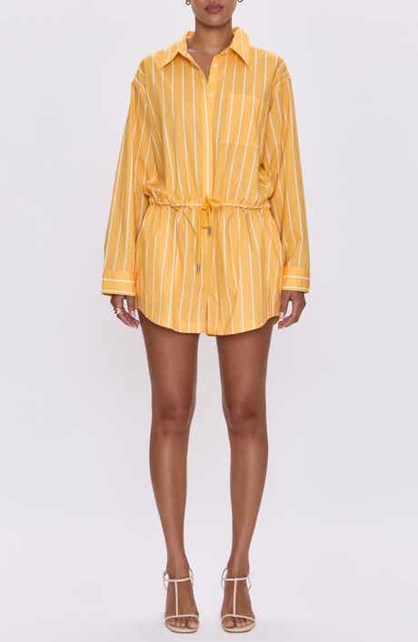 Pistola Amelie Stripe Stretch Cotton Poplin Romper