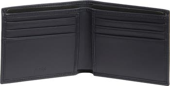 Laslo Debossed Logo Leather Wallet