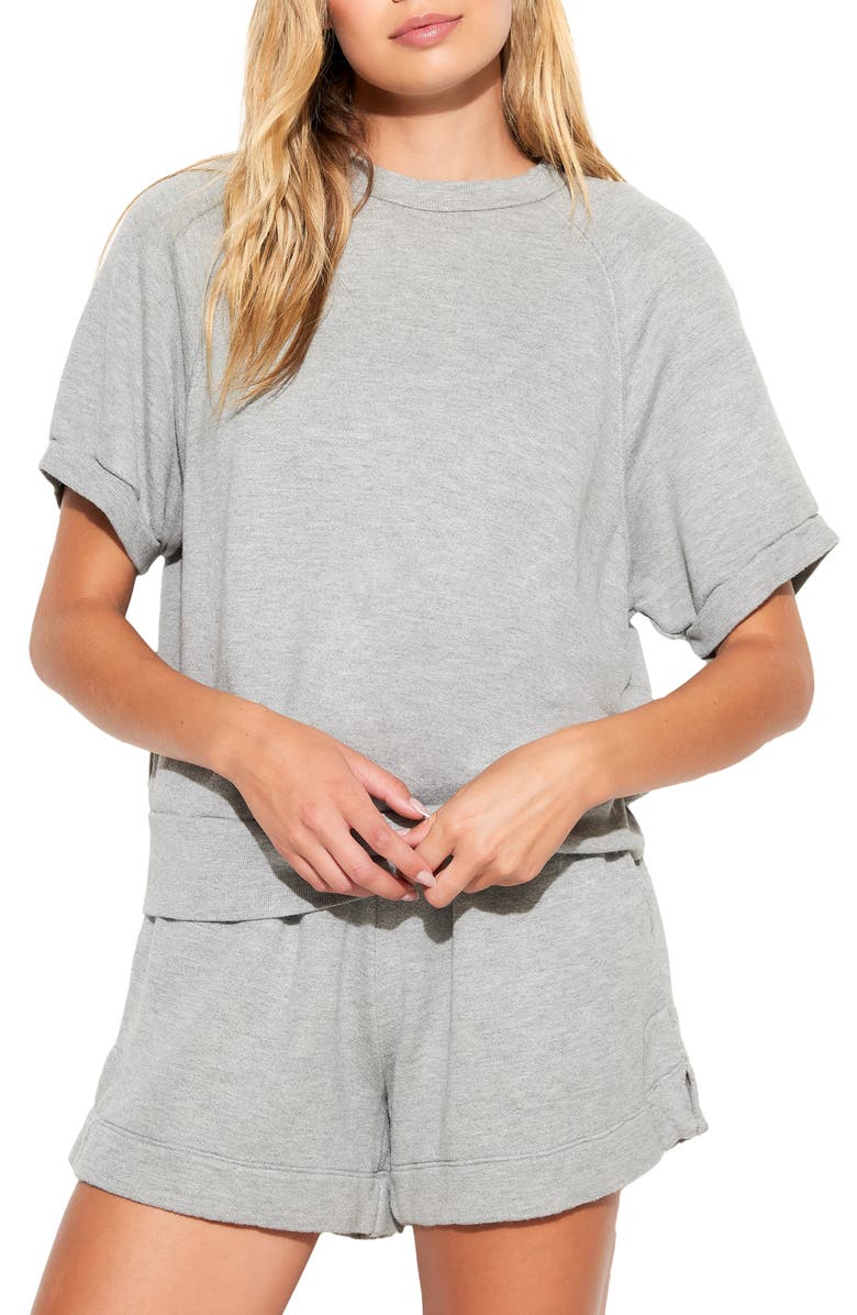 Spiritual Gangster Monroe Short Sleeve Sweatshirt, Main, color, 