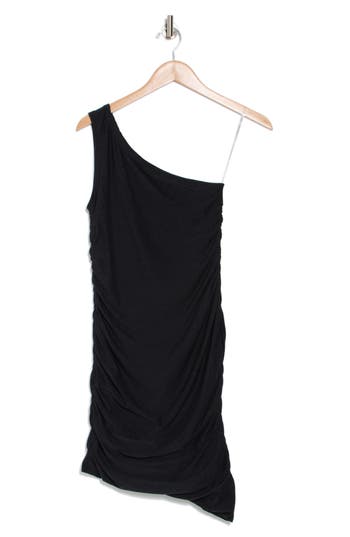 BEYOND YOGA BEYOND YOGA FEATHERWEIGHT CARRIED AWAY ONE-SHOULDER BODY-CON MINIDRESS