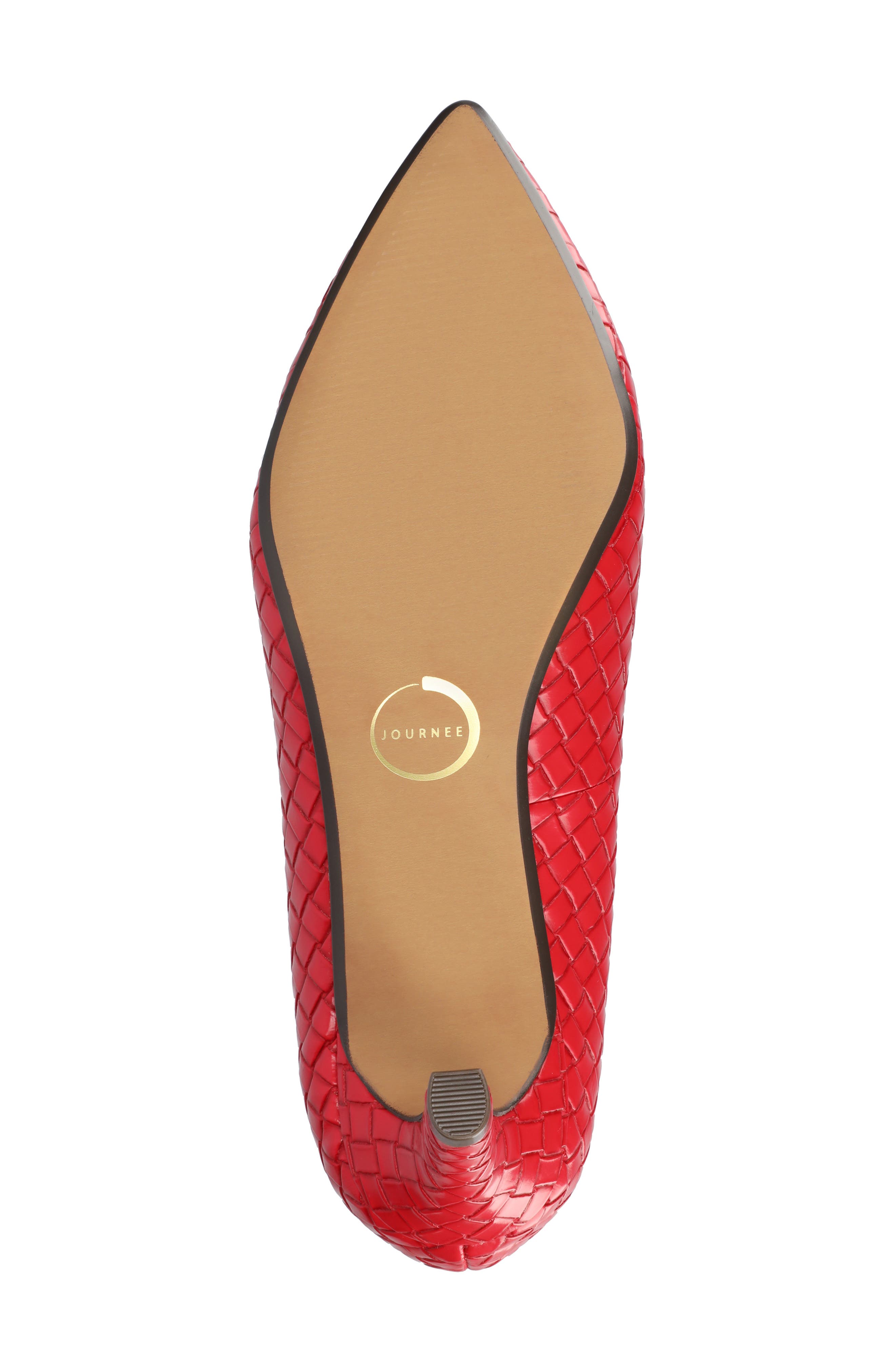 Scylee Pump, Alternate, color, RED WOVEN