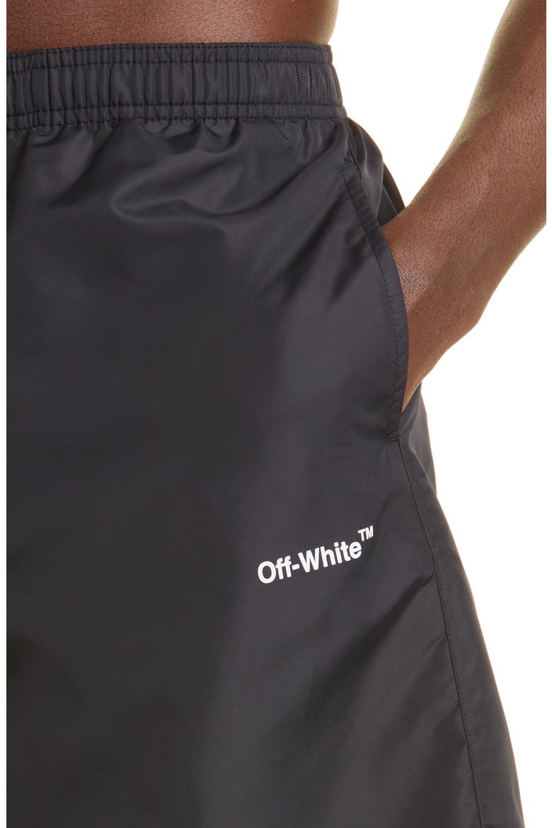 Surfer Board Shorts (Nordstrom Exclusive), Alternate, color, BLACK WHITE