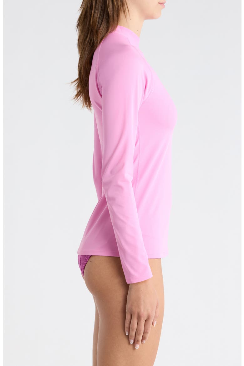 Classic Surf Long Sleeve Rashguard, Alternate, color, FUSHIA