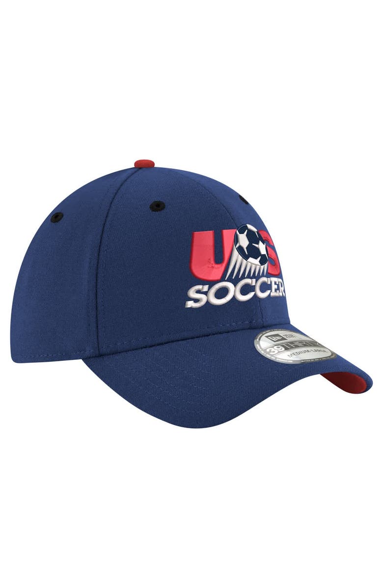 New Era Men's New Era  Navy USMNT 1986 Retro 39THIRTY Flex Hat, Alternate, color, Navy