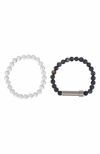 EYE CANDY LOS ANGELES Men's Set of 2 Jean Bracelets