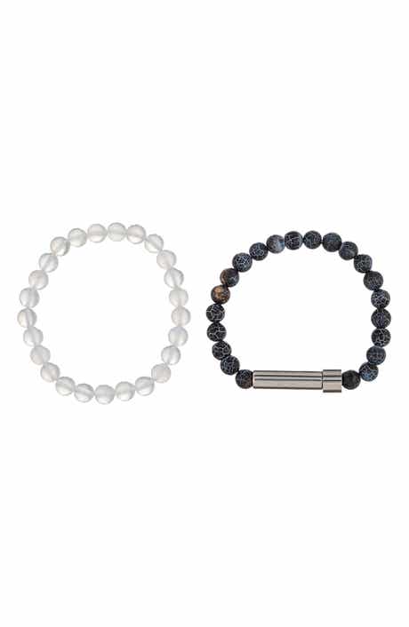 EYE CANDY LOS ANGELES Men's Set of 2 Jean Bracelets
