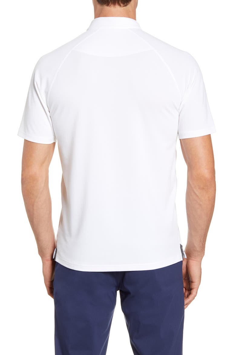 Delta Piqué Performance Polo, Alternate, color, WHITE