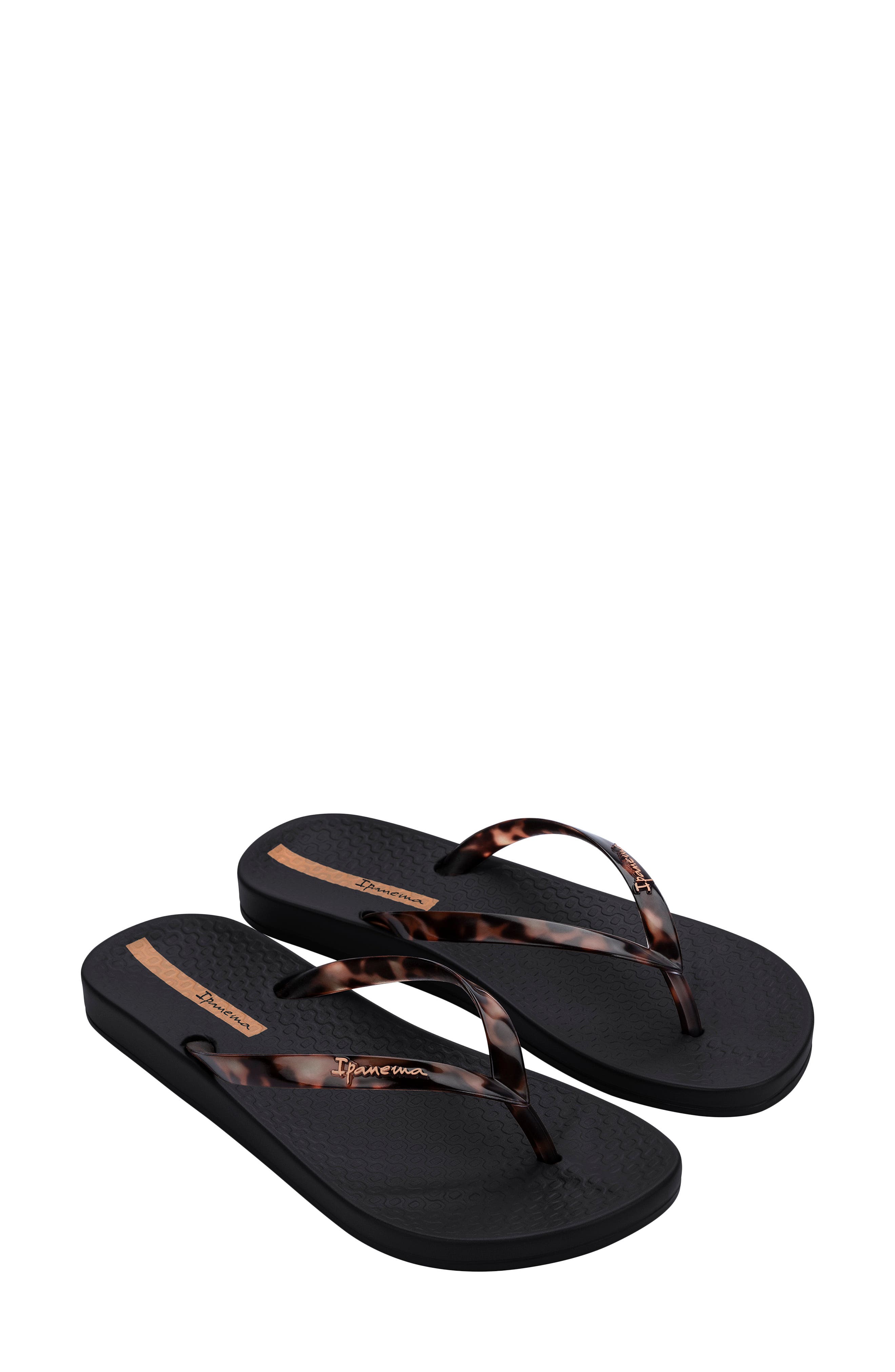 Ipanema Ana Connect II Flip Flop, Alternate, color, Black/Clear