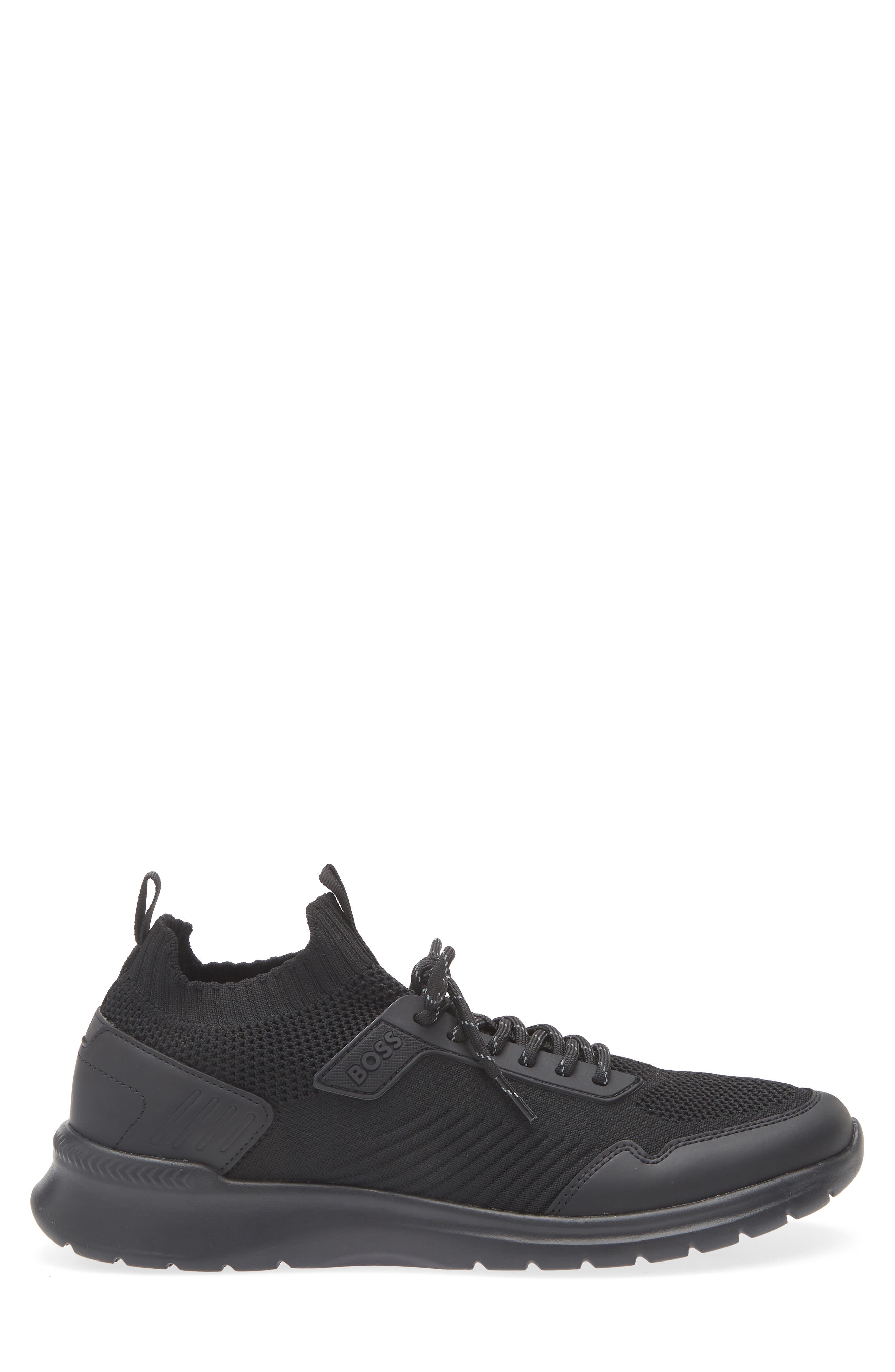 BOSS Extreme Knit Sneaker, Alternate, color, Black