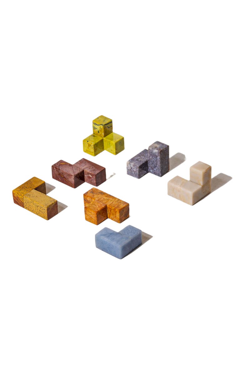 DAR PROYECTOS Soma Cube 3D Gemstone Puzzle, Alternate, color, Multi