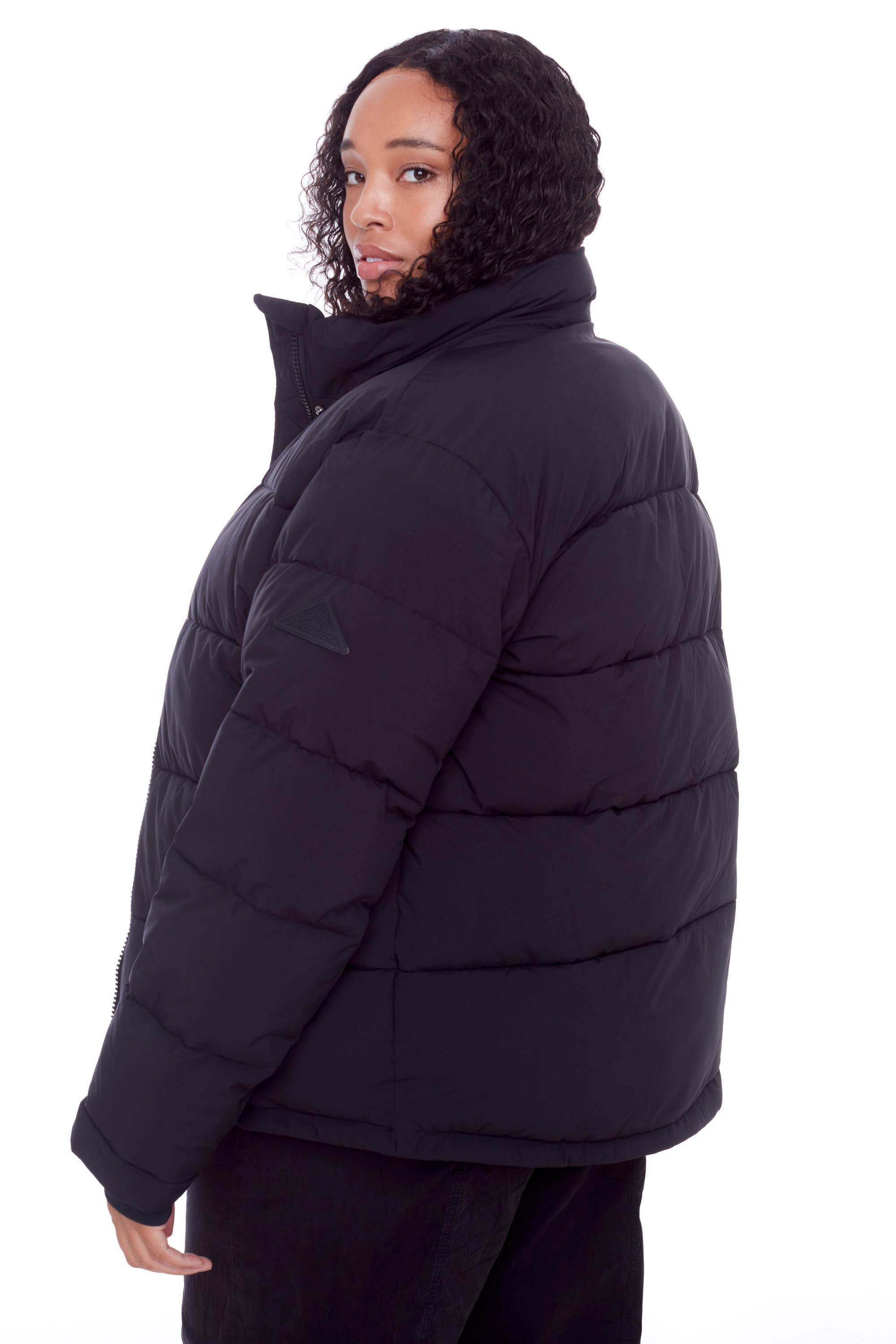 FORILLON PLUS SIZE - Vegan Down Short Quilted Puffer Jacket - image 2